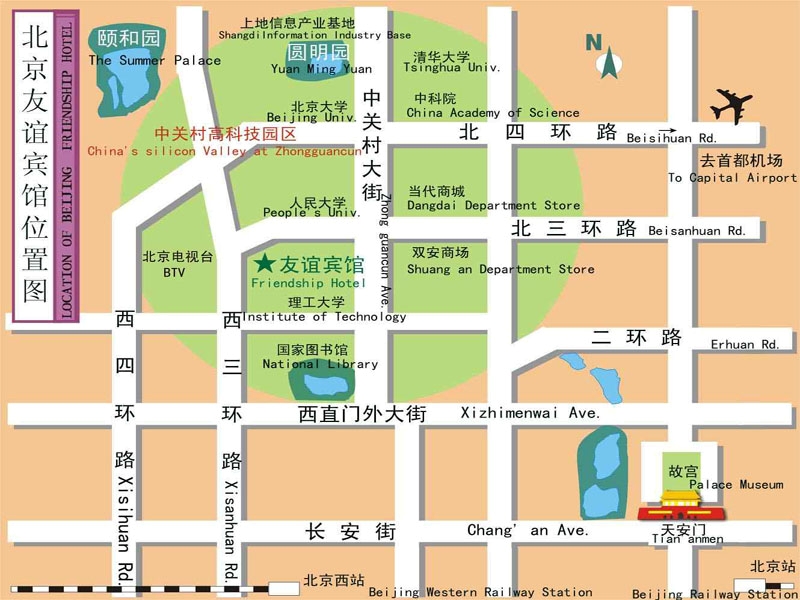 Beijing Tourist Map